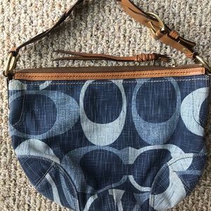 COPY - Denim Blue Coach Purse